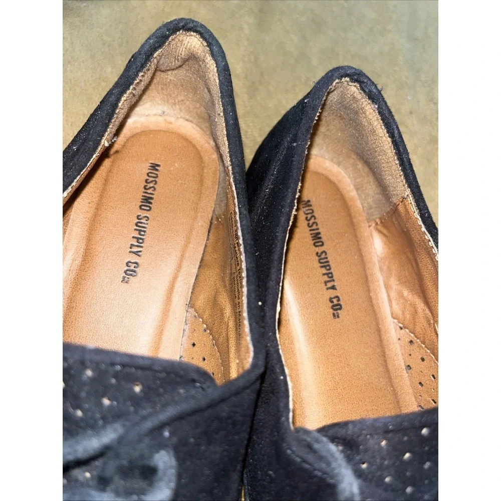 Women MOSSIMO SUPPLY CO BLACK Size US 6.5 Women's Classic Flats Dress Shoe Clean